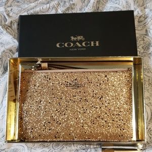 Coach Star Glitter Wristlet
